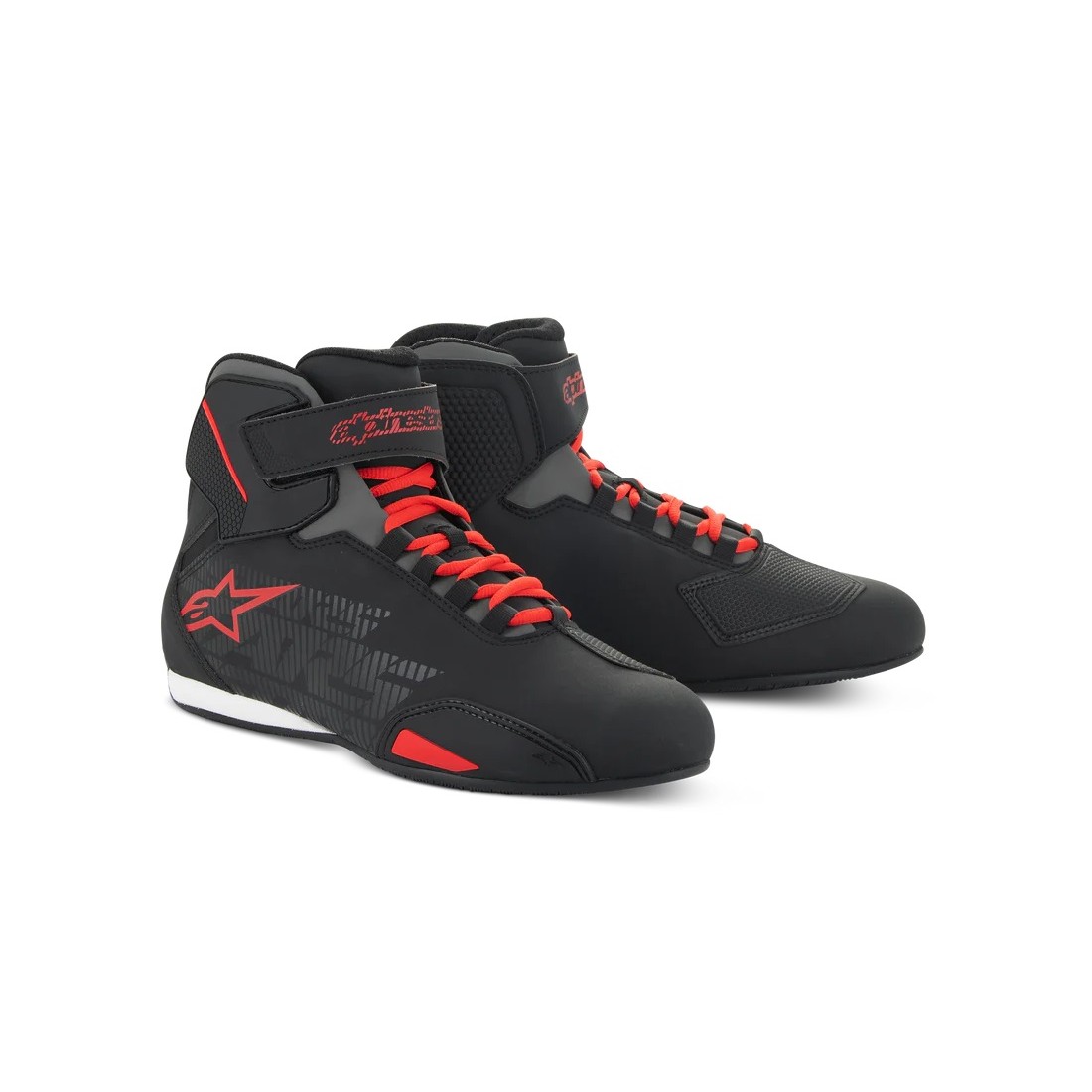 Zapatos Alpinestars Sektor Negro/Rojo Brillante TALLA ZAPATILLAS 38