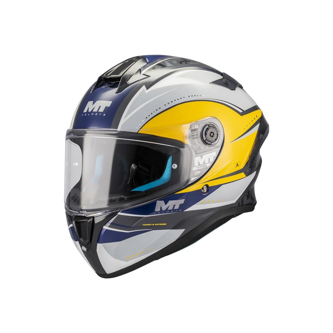 CASCO MT FF106B TARGO S OUTSIDE C3 BRILLO TALLA CASCO XS