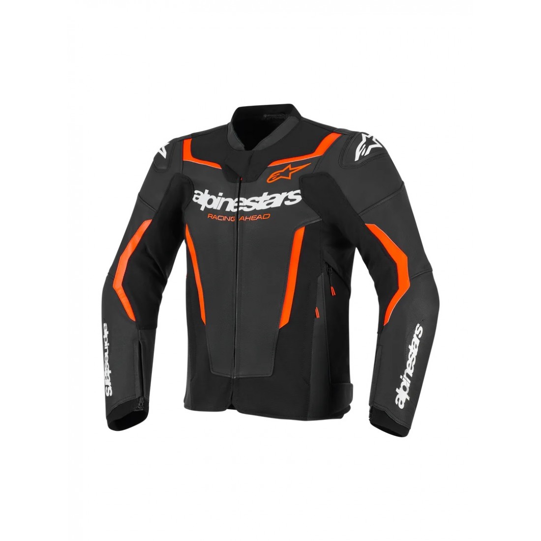 Chaqueta Piel Alpinestars GP Force V2 Negro/Rojo Flúor TALLA CHAQUETA 46