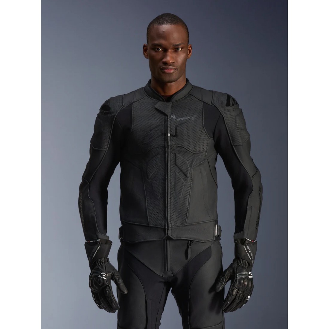 Chaqueta Piel Alpinestars Dust Airflow Negro TALLA CHAQUETA 44
