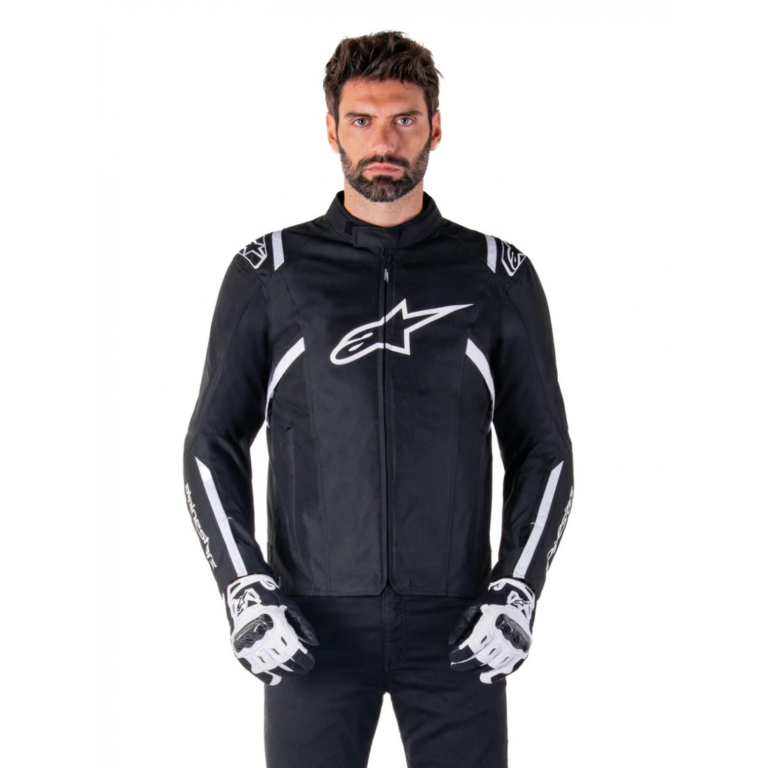 Chaqueta Alpinestars T-SPS V2 Impermeable Negro/Blanco TALLA CHAQUETA S