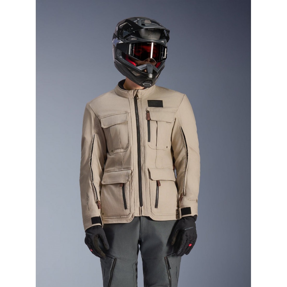 Chaqueta Alpinestars Borrego Drystar® Warm Gray TALLA CHAQUETA S