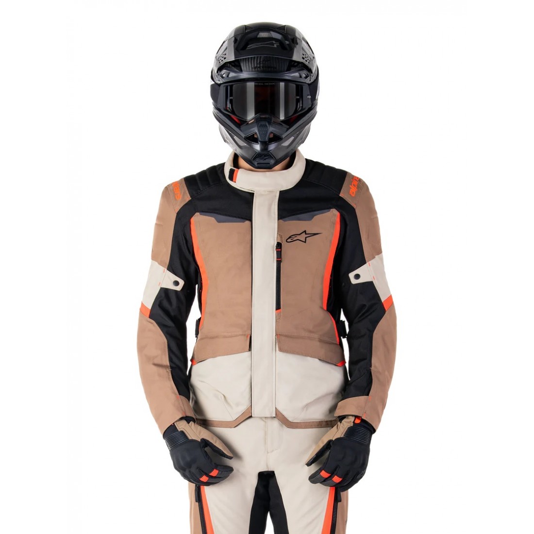 Chaqueta Alpinestars ST-1 Impermeable Caqui/Arena/Negro/Rojo TALLA CHAQUETA S