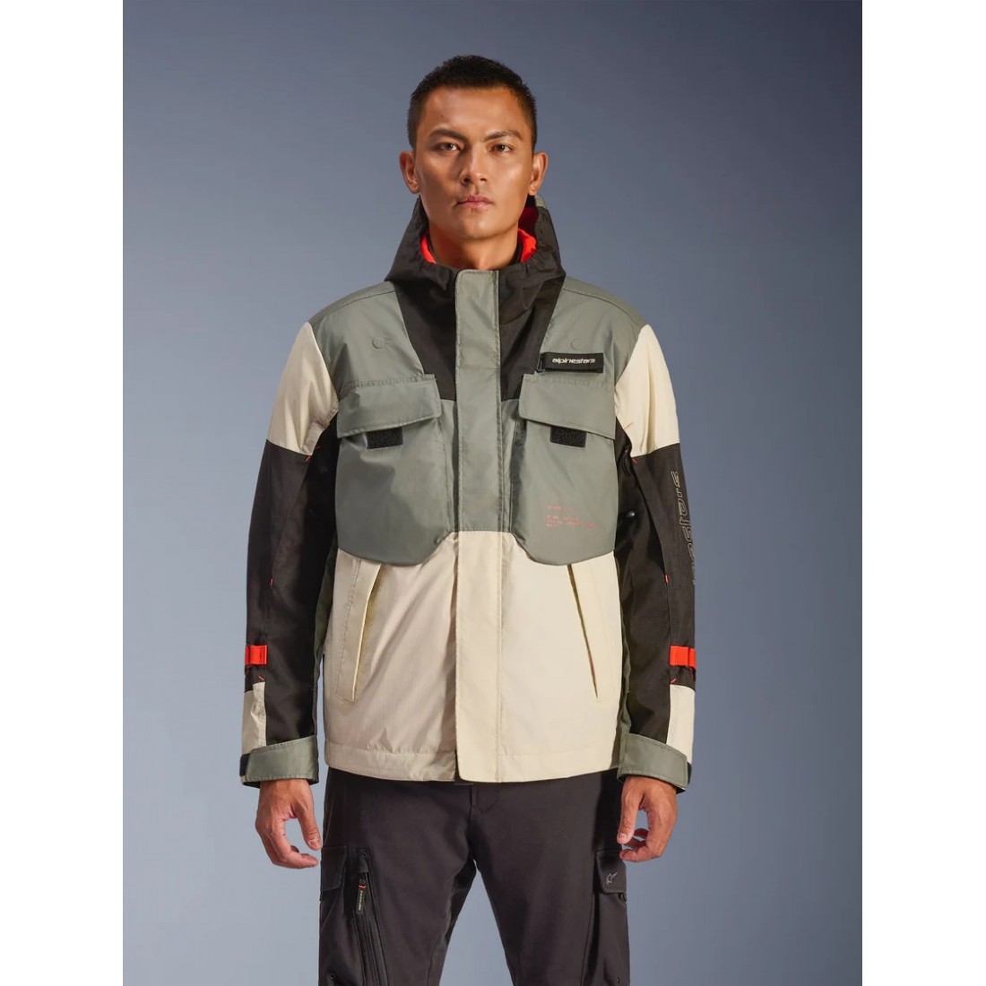 Chaqueta Alpinestars Mospher Impermeable Fur Gray Black Ice TALLA CHAQUETA S