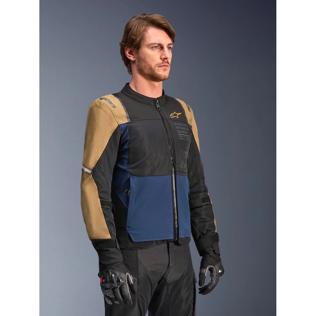 Chaqueta Alpinestars St-2 Air Deep Blue Dark Khaki Black TALLA CHAQUETA S