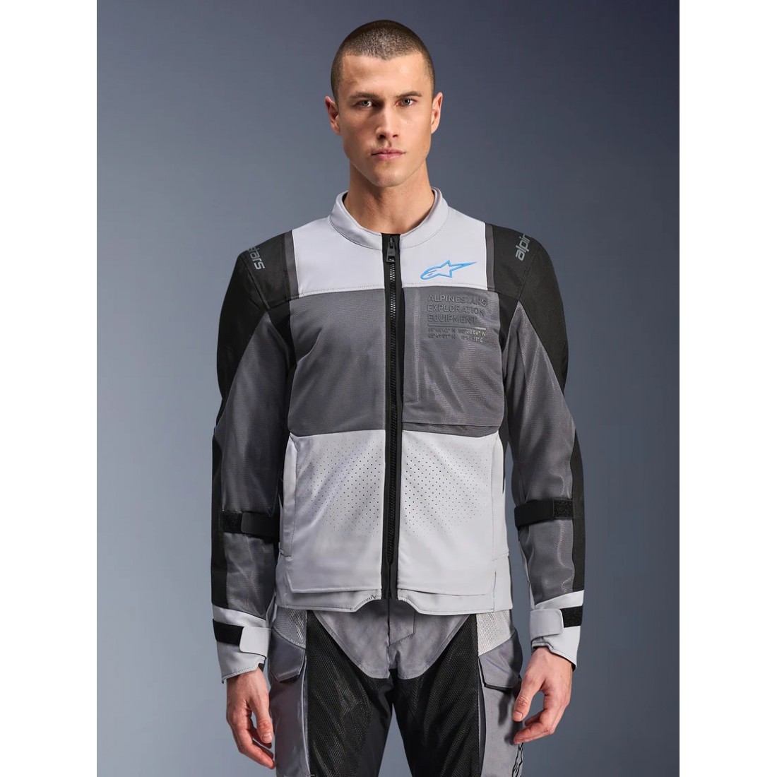 Chaqueta Alpinestars St-2 Air Ice Gray Dark Gray Black TALLA CHAQUETA S