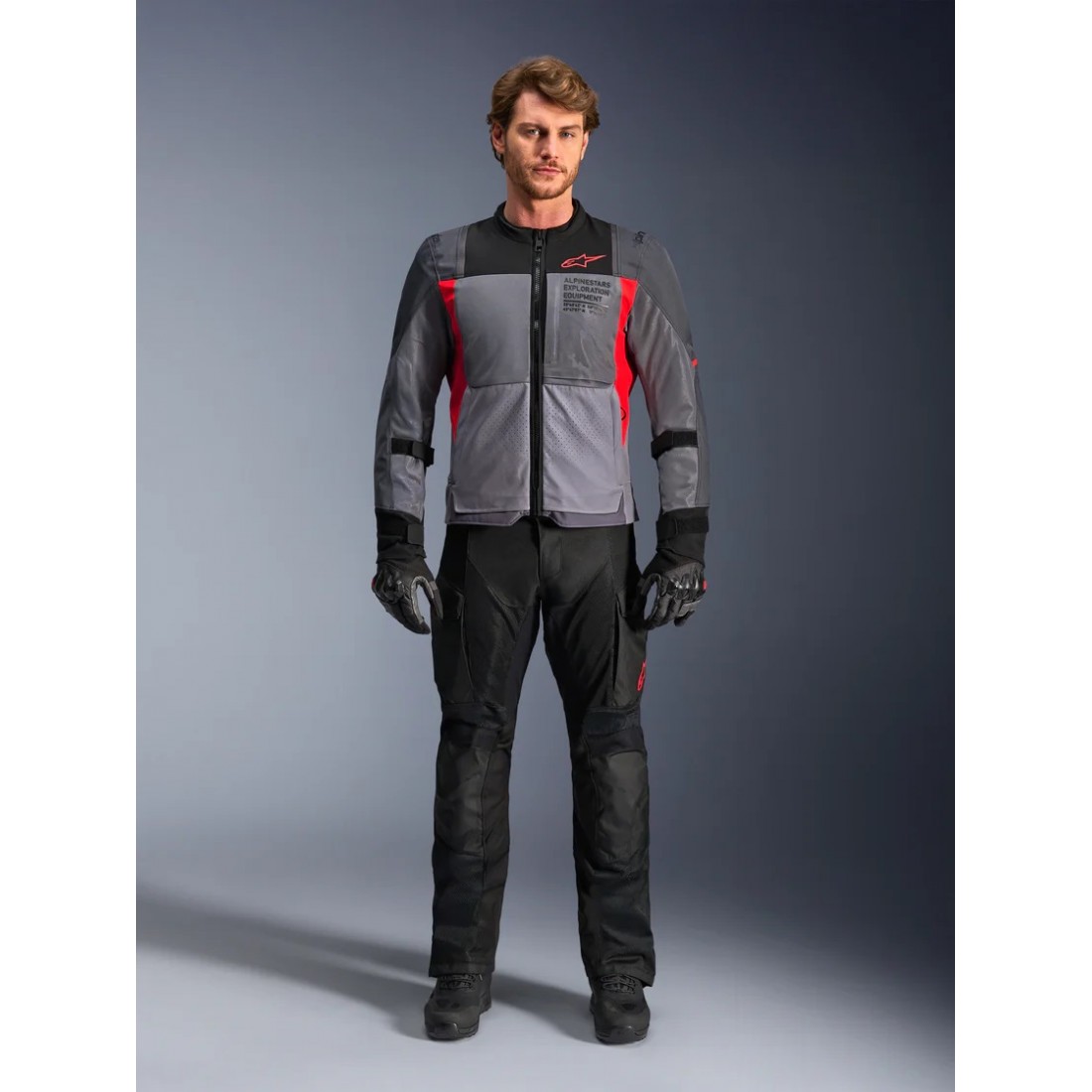 Chaqueta Alpinestars St-2 Air Deep Gray Dark Gray Bright Red TALLA CHAQUETA S
