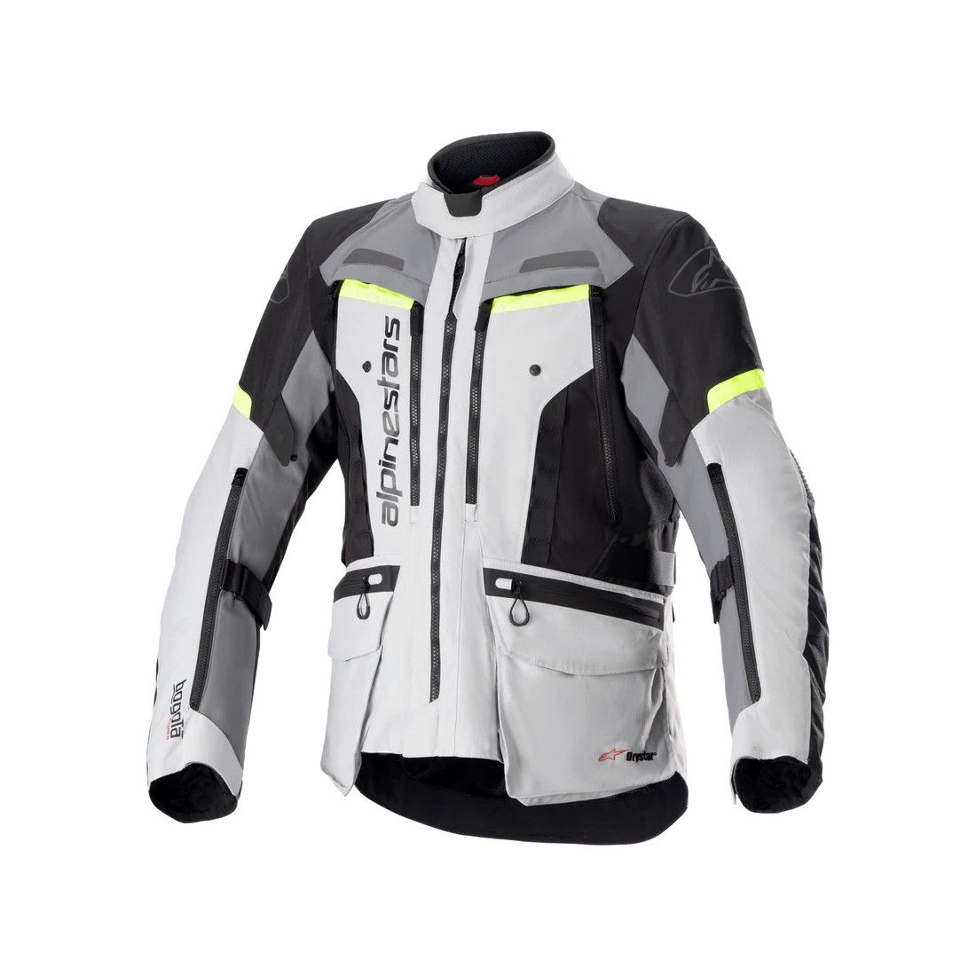 Chaqueta Alpinestars Bogota Pro Drystar® Gris hielo Gris oscuro Amarillo Fluo TALLA CHAQUETA S