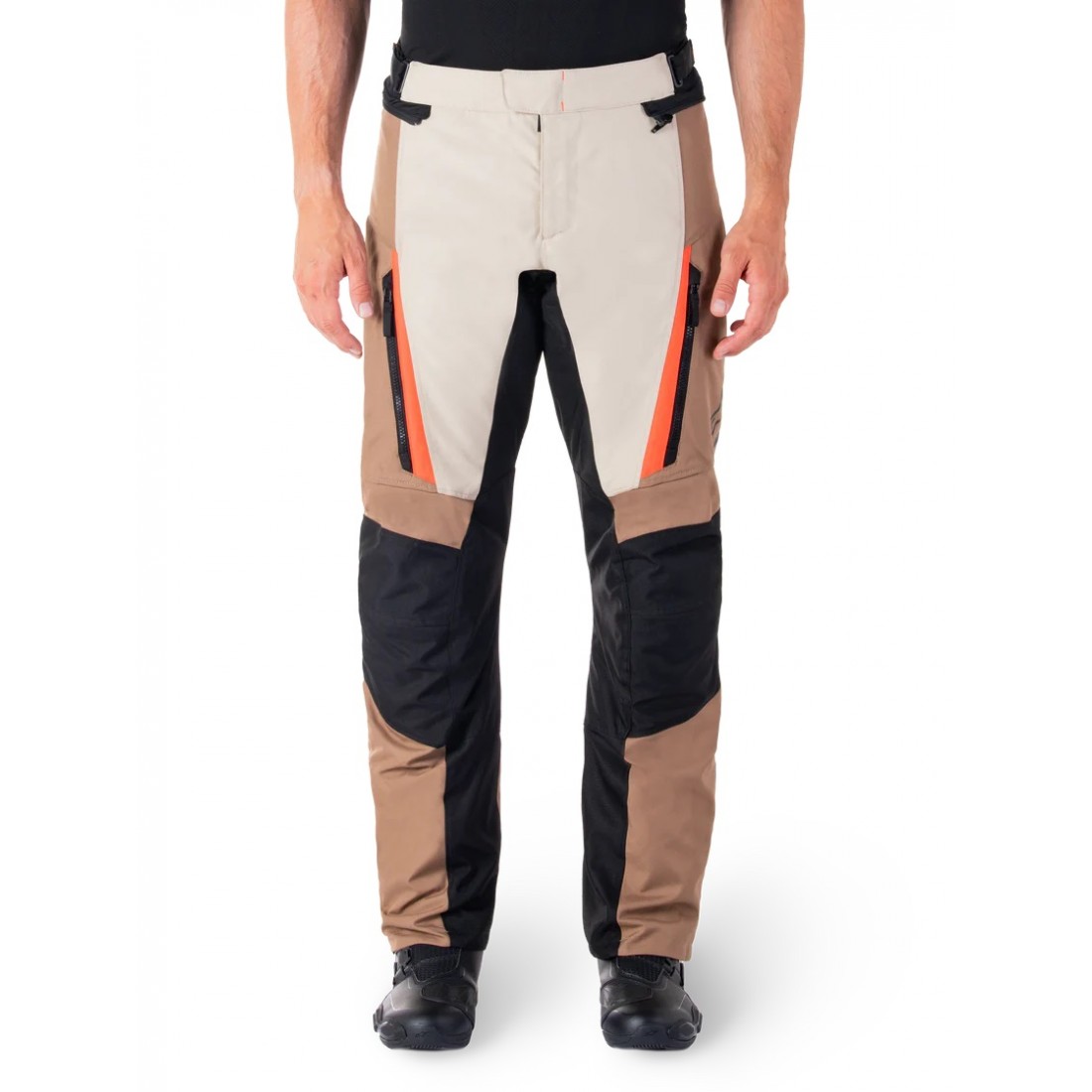 Pantalón Alpinestars St-1 Impermeables Caqui oscuro Arena Negro Rojo Fluo TALLA PANTALÓN S
