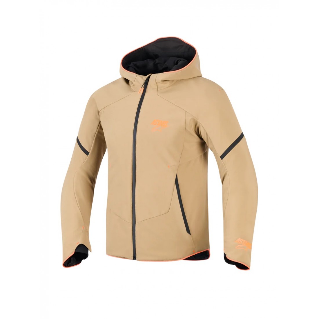 Chaqueta Alpinestars Aeroshell Impermeable Dark Khaki Black Orange Fluo TALLA JERSEY S