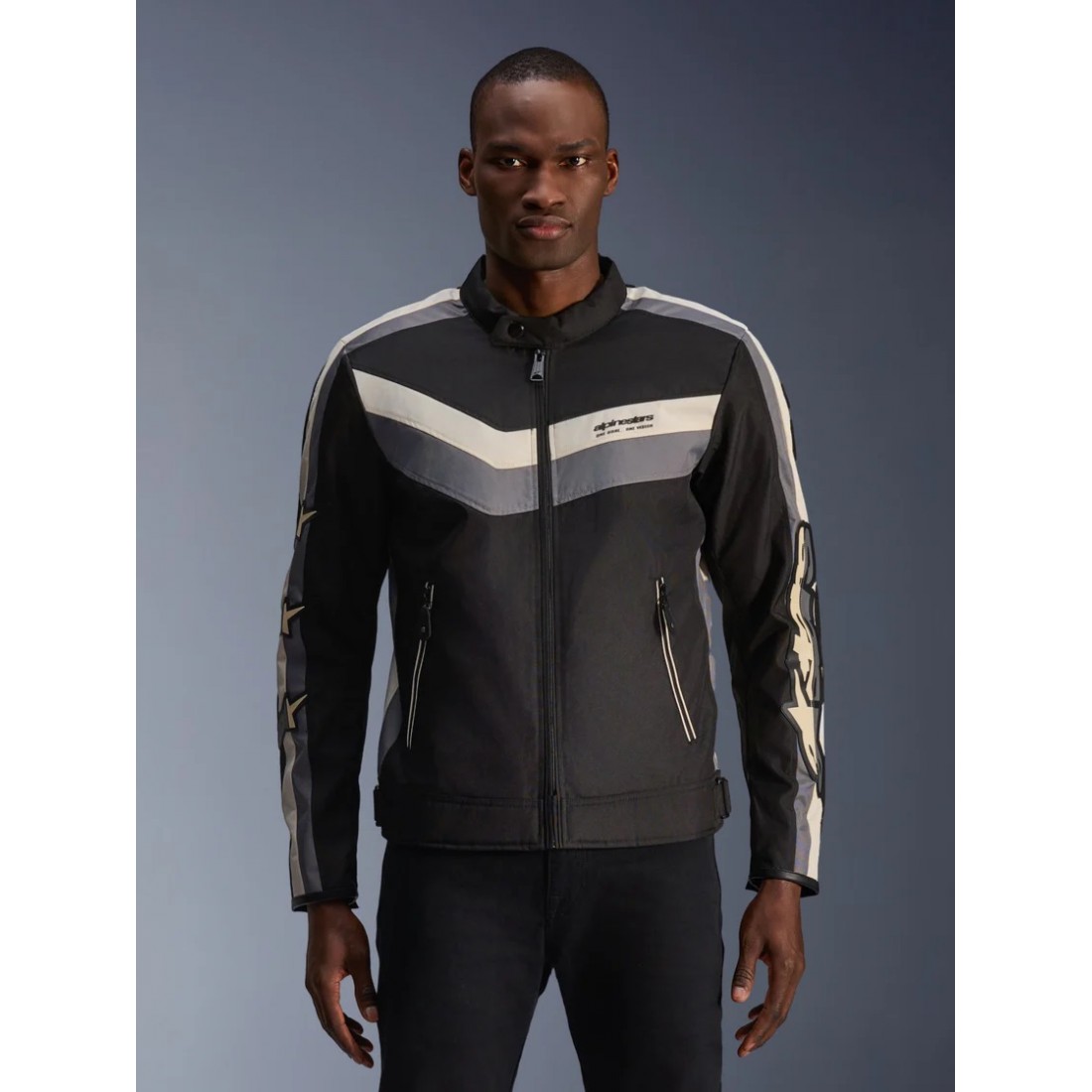 Chaqueta Alpinestars T-Dyno Resistente WR Black Dark Gray Ecru TALLA CHAQUETA S