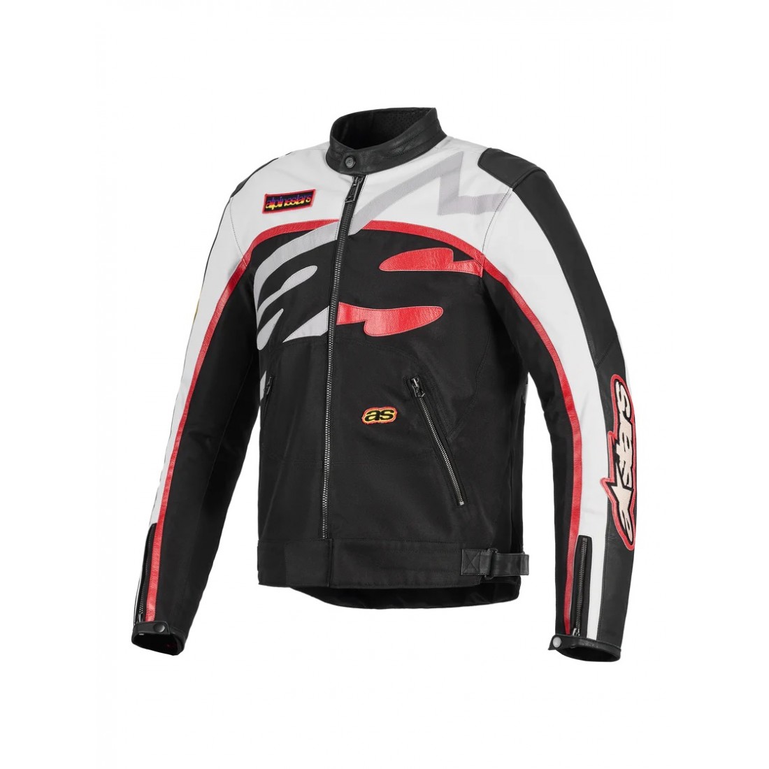 Chaqueta Alpinestars Axton Black Off White Bright Red TALLA JERSEY S