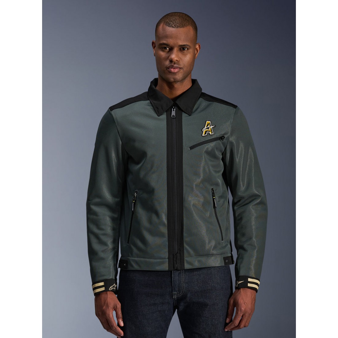 Chaqueta Alpinestars Ignite Air Urban Gray Black Blue TALLA CHAQUETA S