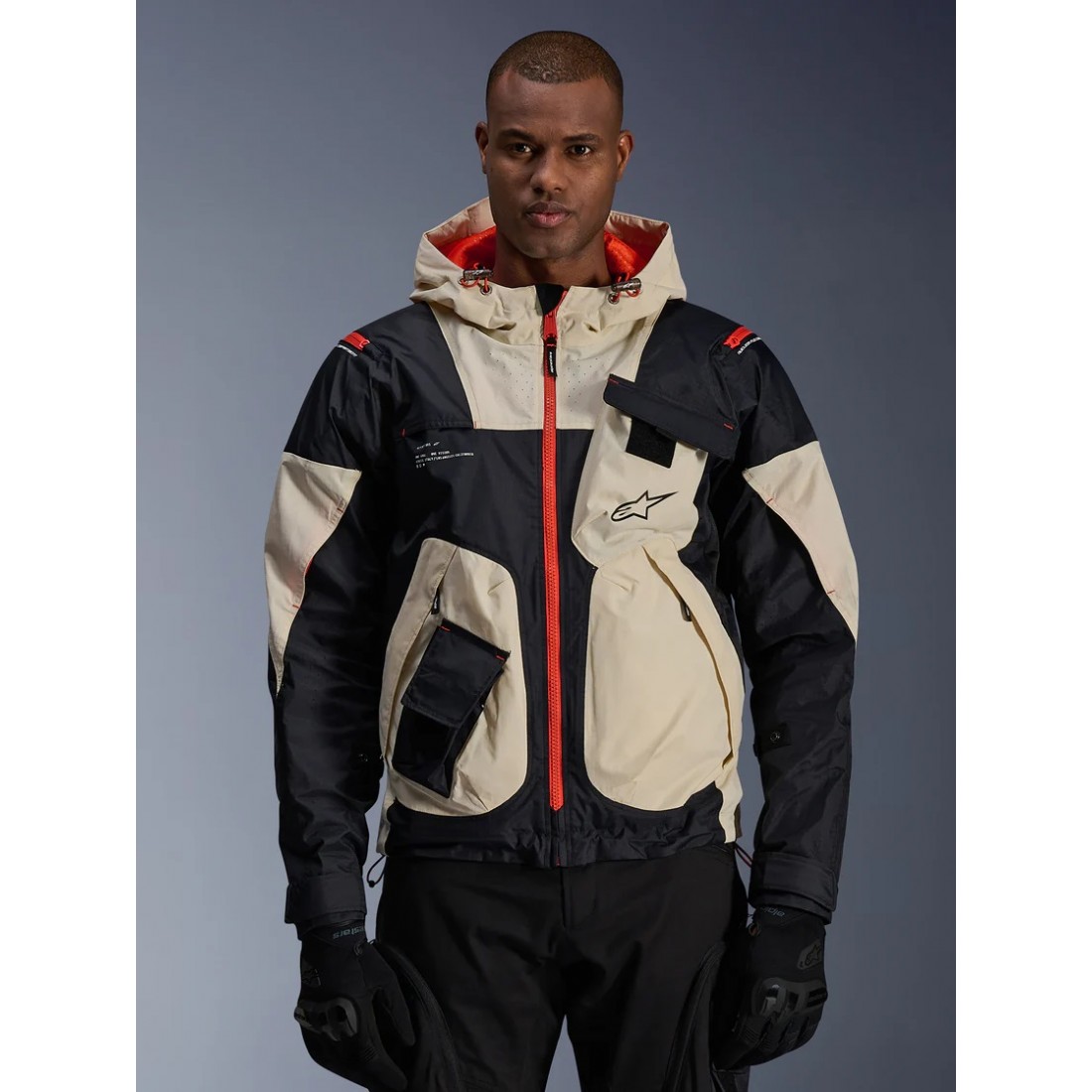Chaqueta Alpinestars Mogress Air Black Almond Hot Orange TALLA CHAQUETA XS
