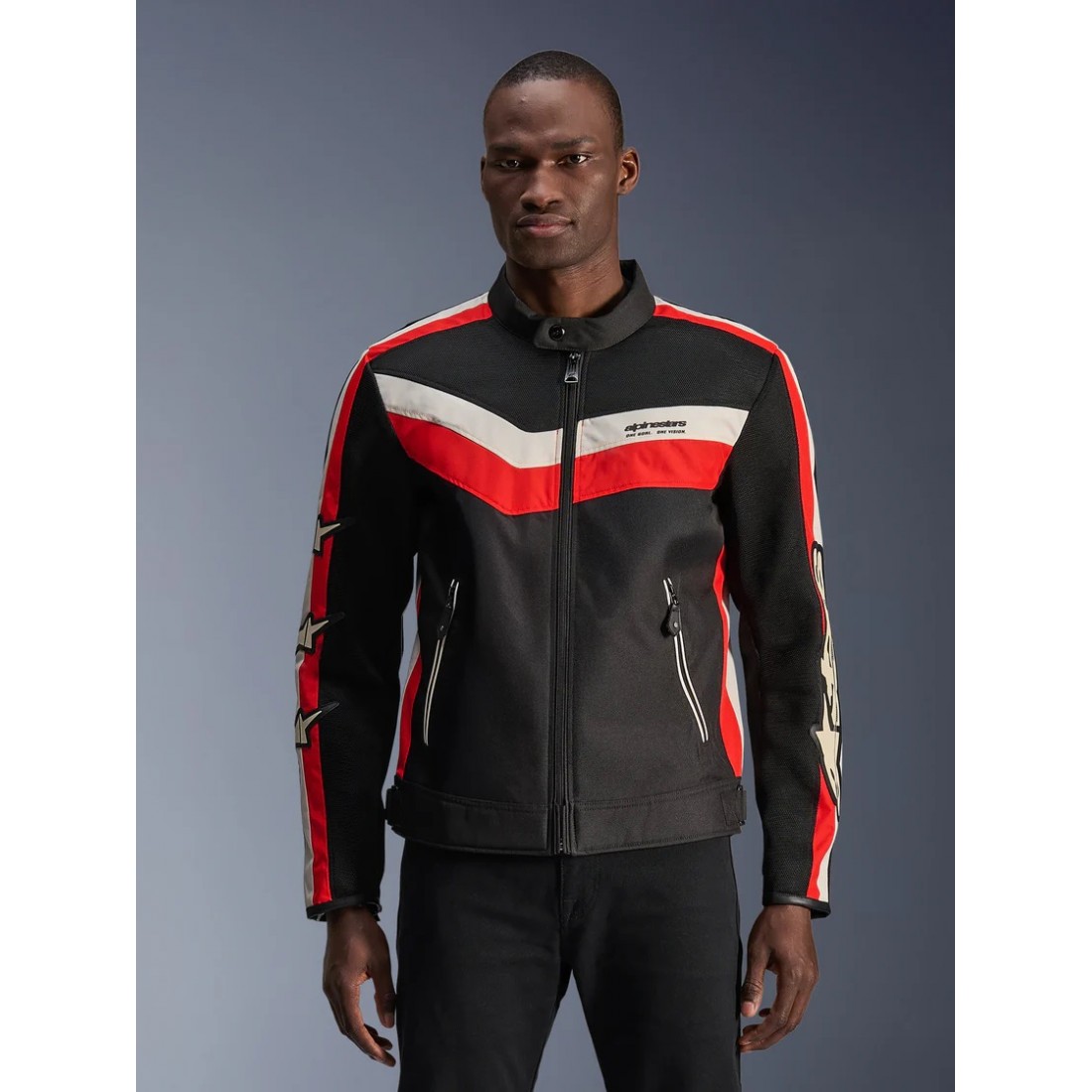 Chaqueta Alpinestars T-Dyno Air Black Bright Red Ecru TALLA CHAQUETA S
