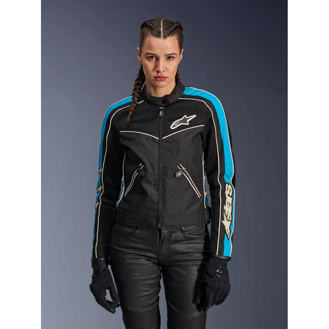 Chaqueta Mujer Alpinestars Stella T-Dyno Air Negro/Azul TALLA CHAQUETA XS