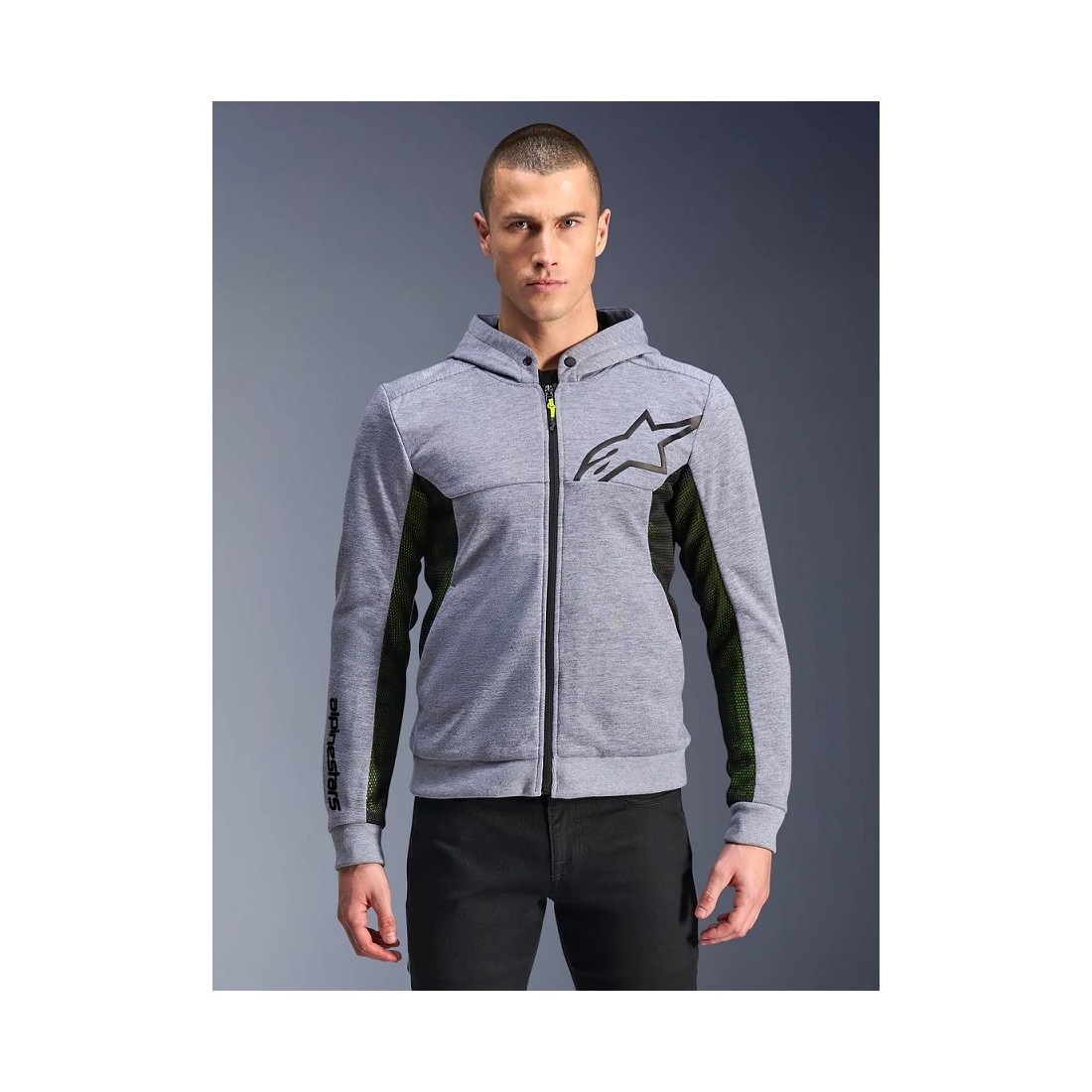 Sudadera Alpinestars Chrome Air Sport Gray Heather Black TALLA JERSEY S