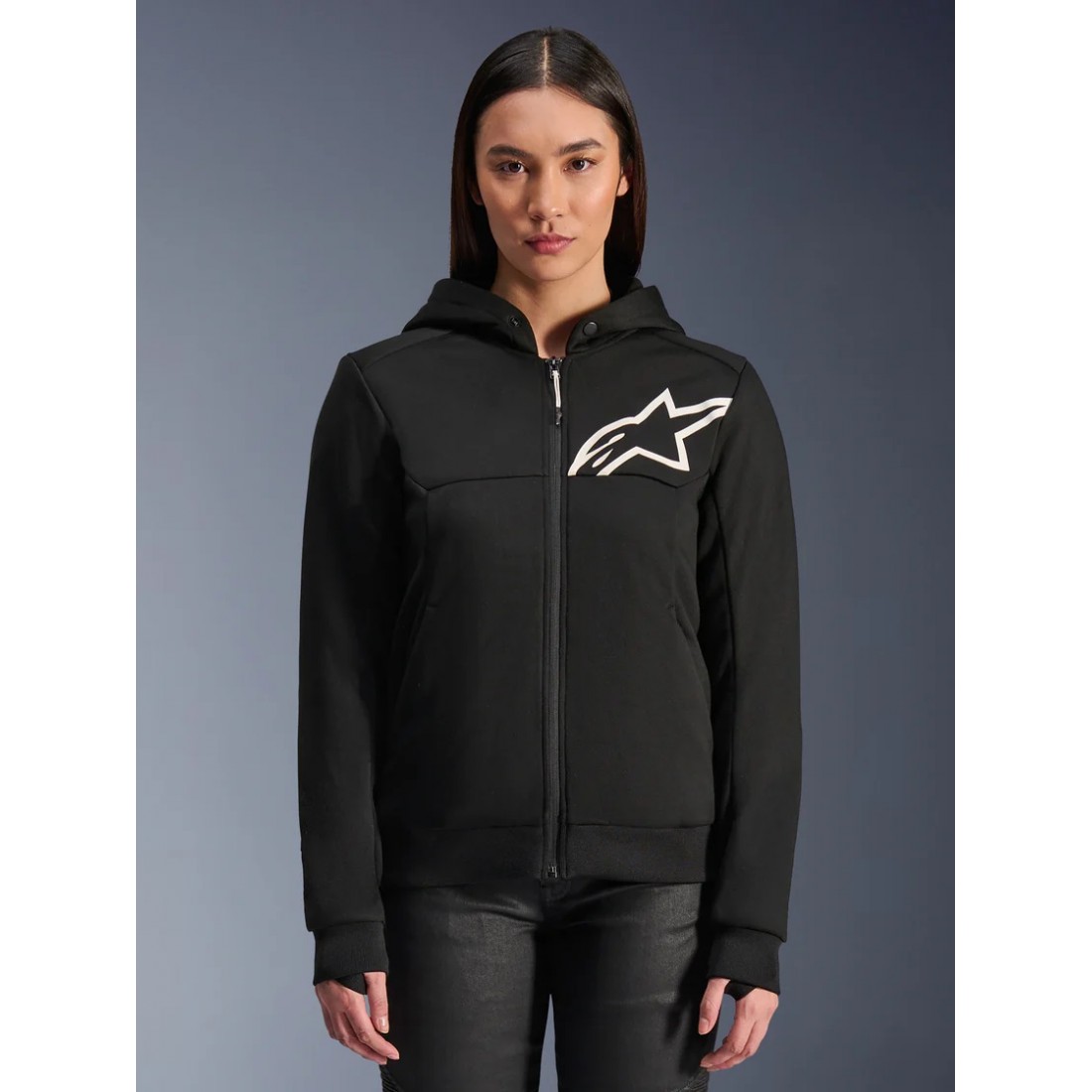 Sudadera Mujer Alpinestars Stella Chrome V2 Sport Black/White TALLA JERSEY XS