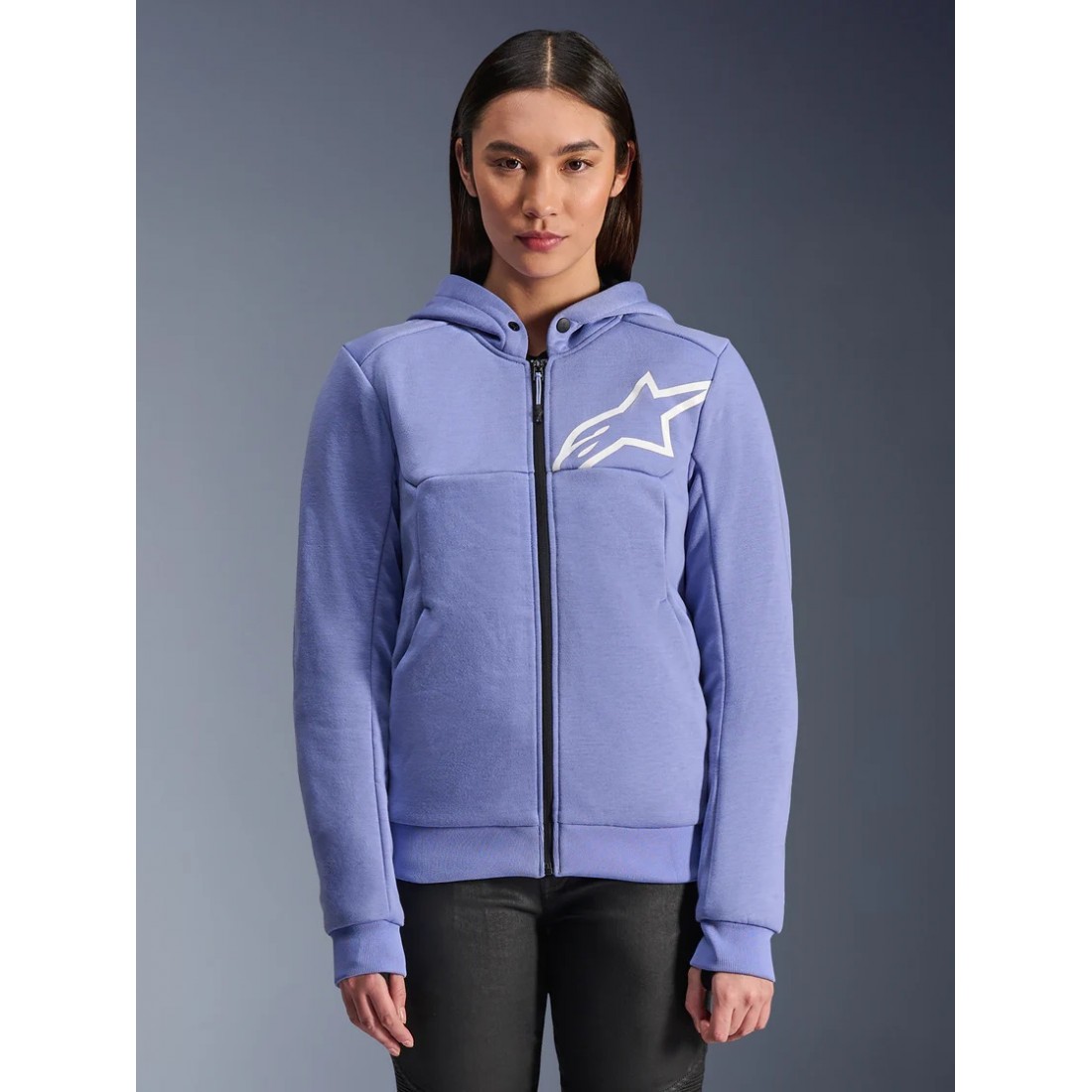 Sudadera Mujer Alpinestars Stella Chrome V2 Sport Blue/Violet/White TALLA JERSEY XS