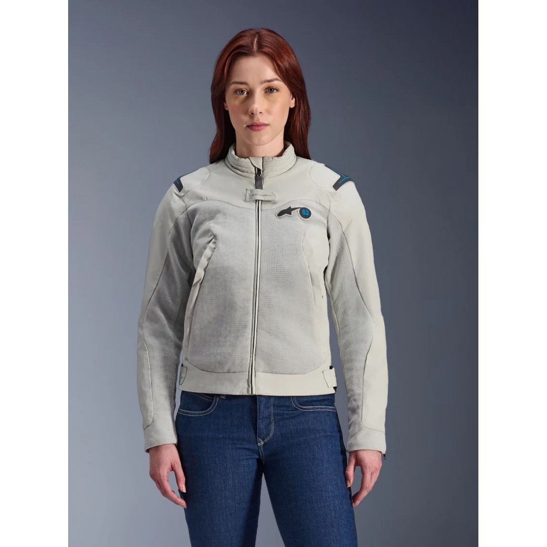 Chaqueta Mujer Alpinestars Stella Circal-1 Air Metal Gray Methyl Blue TALLA CHAQUETA XS