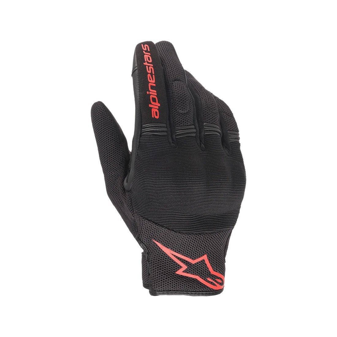 Guantes Alpinestars Copper Negro/Rojo Flúor TALLA GUANTES S
