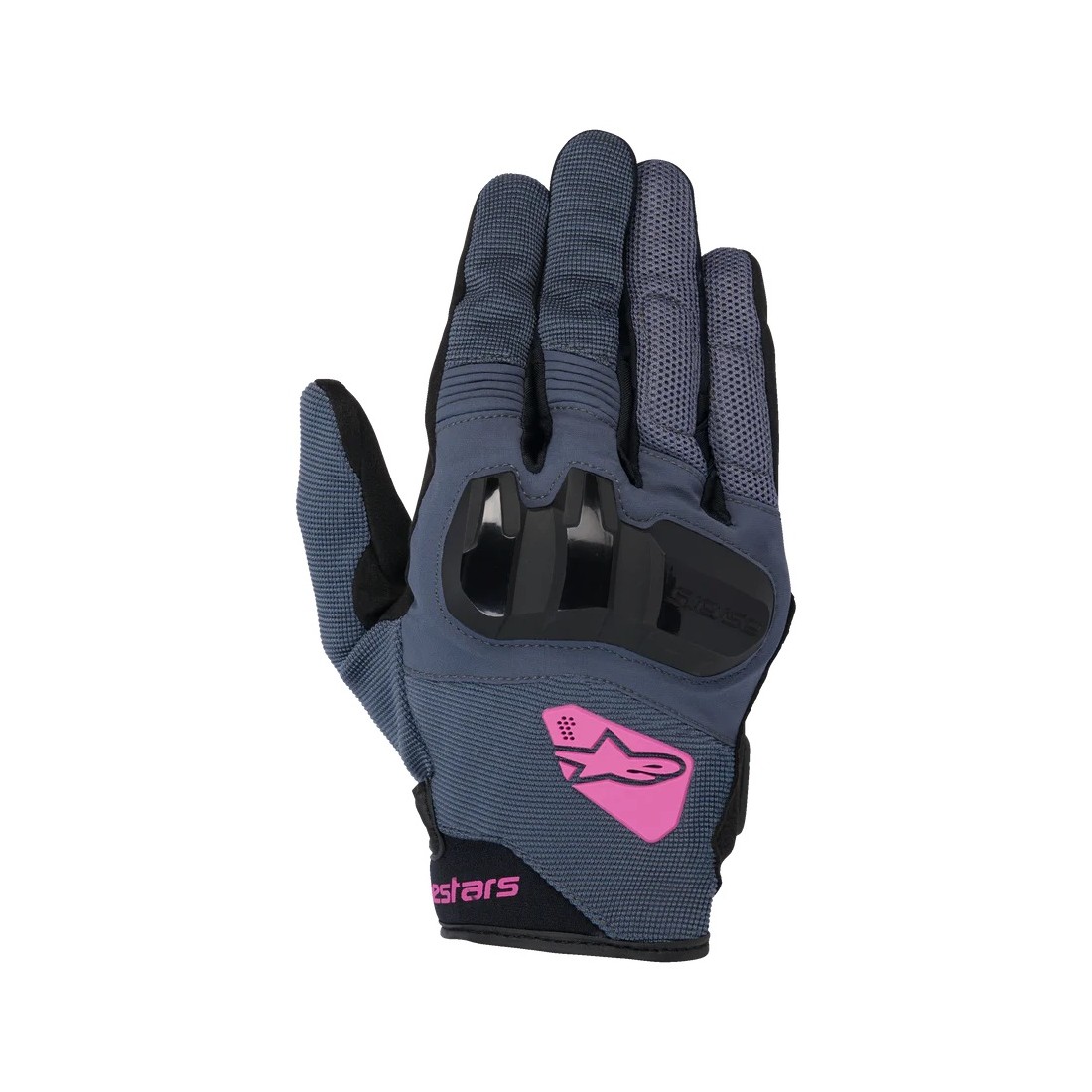 Guantes Mujer Alpinestars Chrome Asphalt Black Purple TALLA GUANTES XS