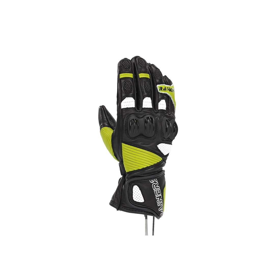Guantes Racing Junior Rainers Game Negro/Flúor TALLA GUANTES 0