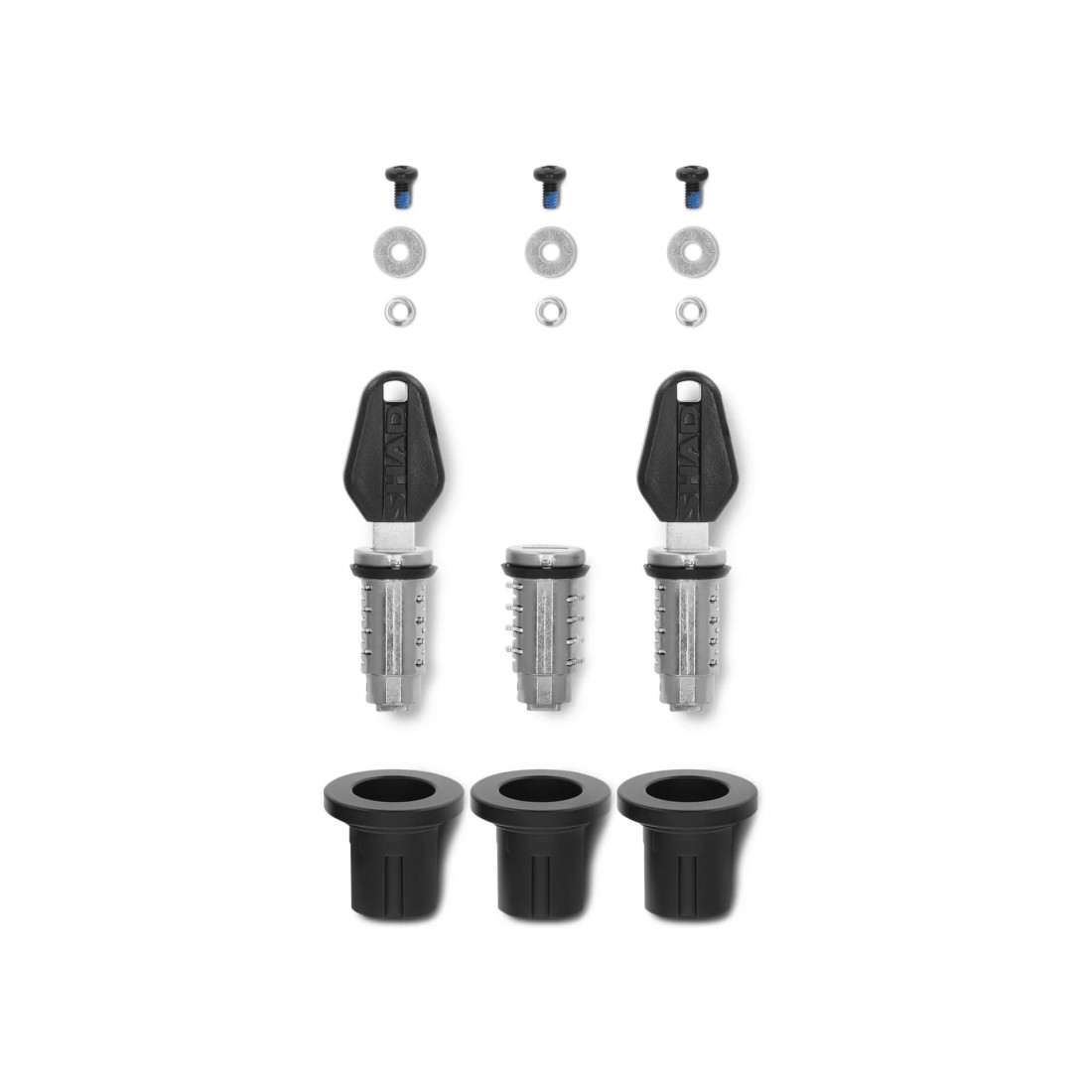 KIT DE LLAVES + 3 BOMBINES DE LLAVE NEGRA