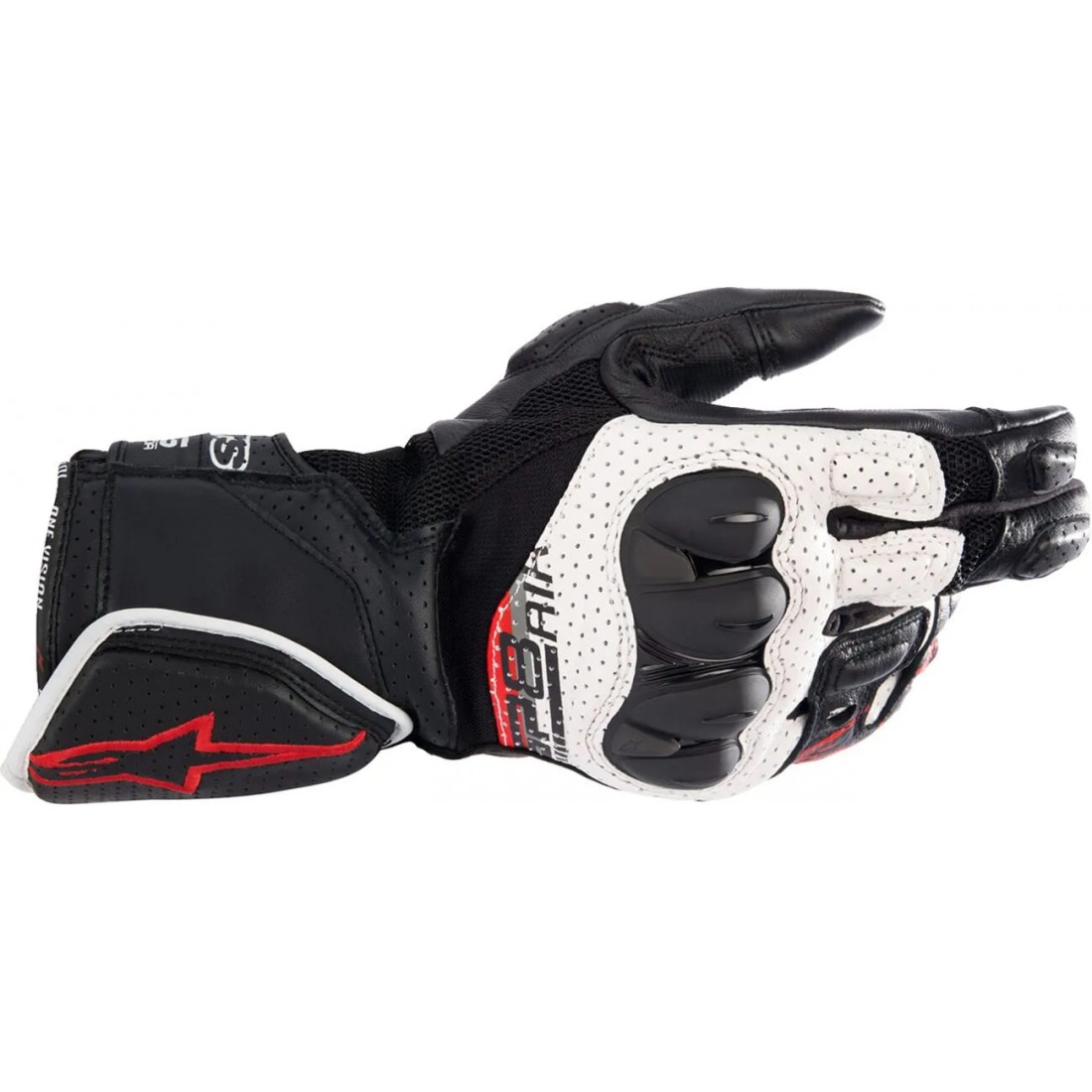 Guantes Alpinestars SP-8 V3 Air Blanco/Negro/Rojo TALLA GUANTES L