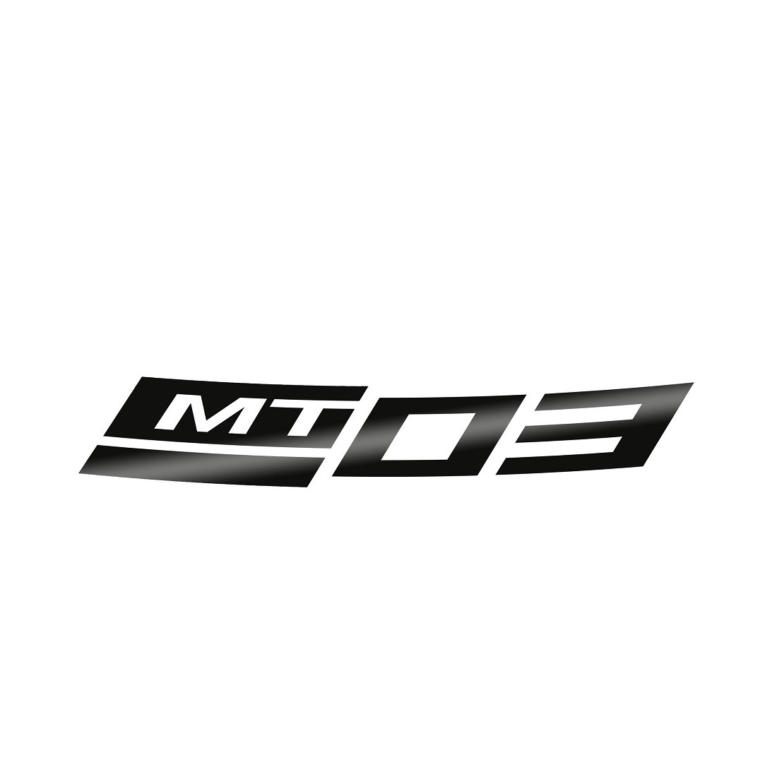 Adhesivo Reflectante Llanta Delantera Yamaha MT-03 2025 Negro