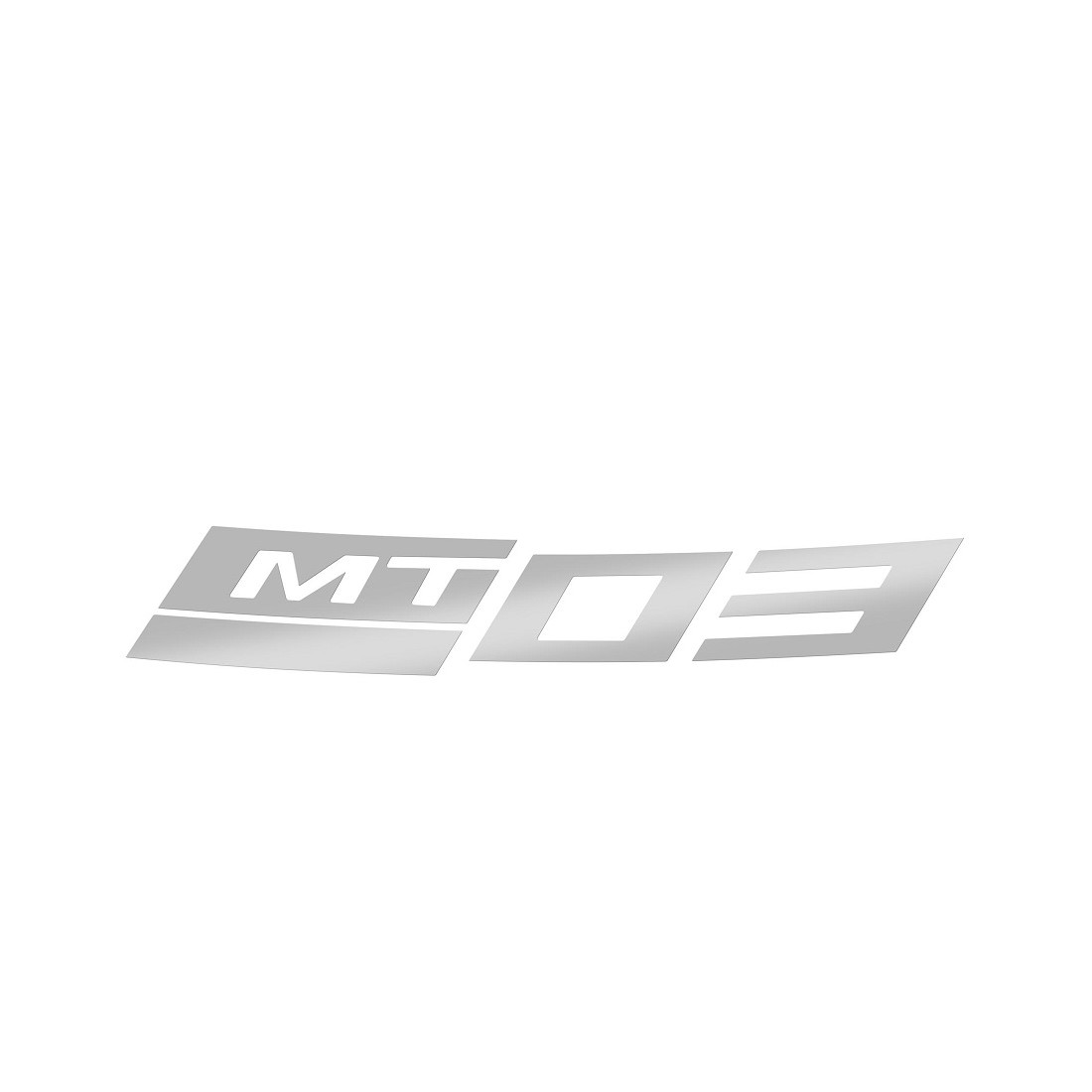 Adhesivo Reflectante Llanta Trasera Yamaha MT-03 2025 Plata