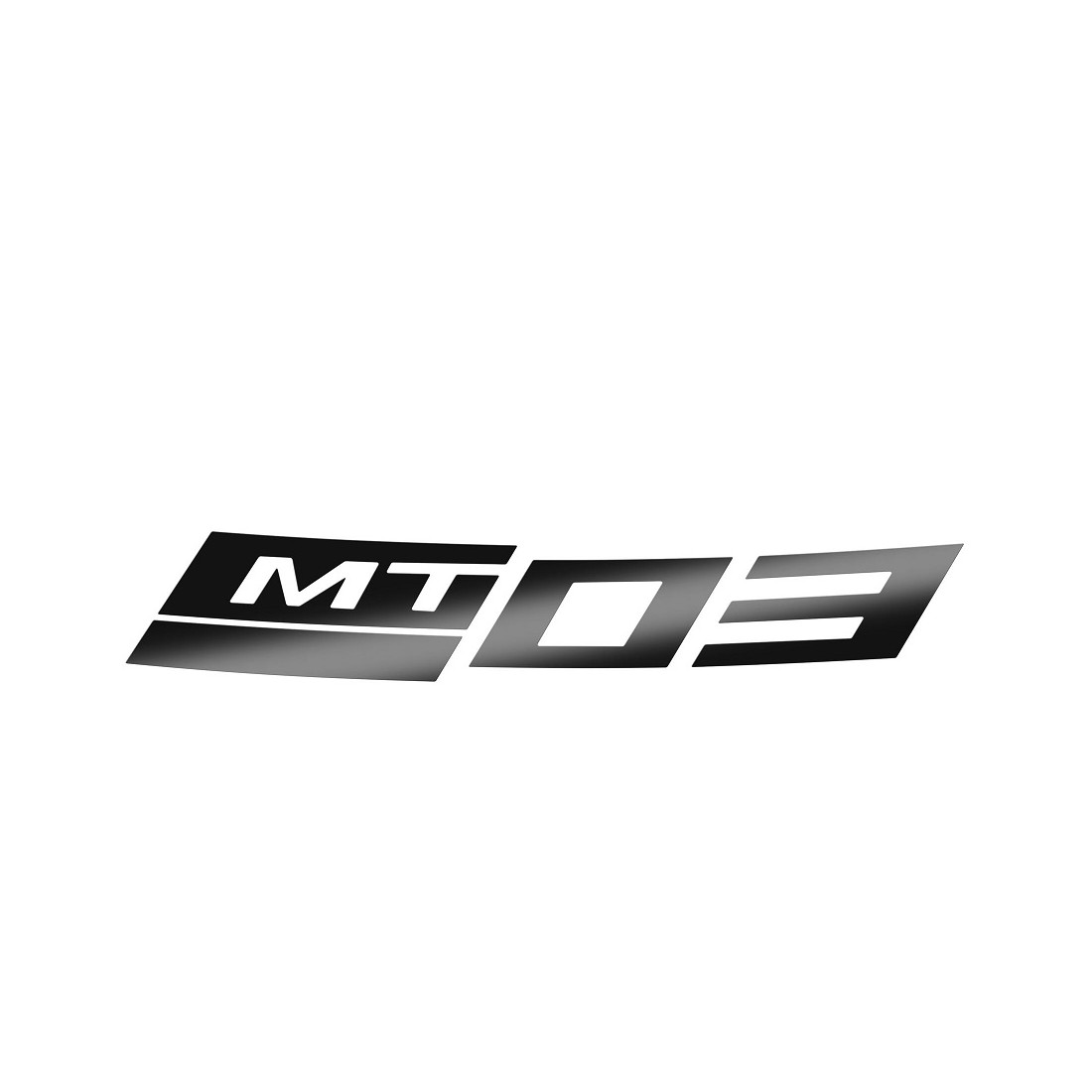 Adhesivo Reflectante Llanta Trasera Yamaha MT-03 2025 Negro