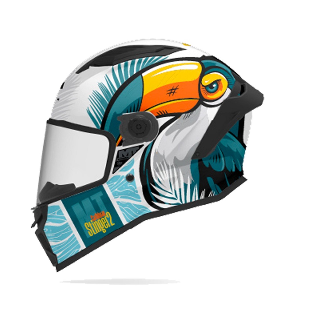 CASCO MT FF126 STINGER 2 CARIBBEAN A6 BRILLO TALLA CASCO XXS