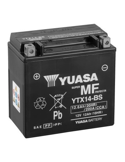 Batería Yuasa YTX14-BS Sin...