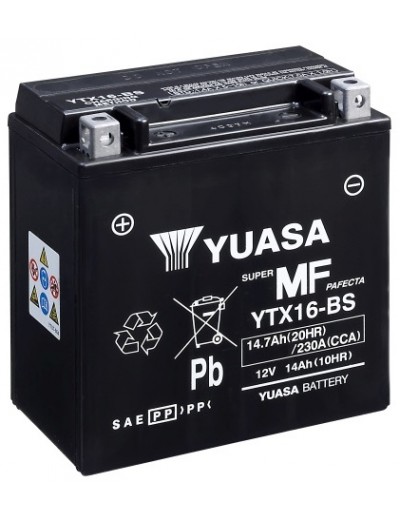Batería Yuasa YTX16-BS Sin...