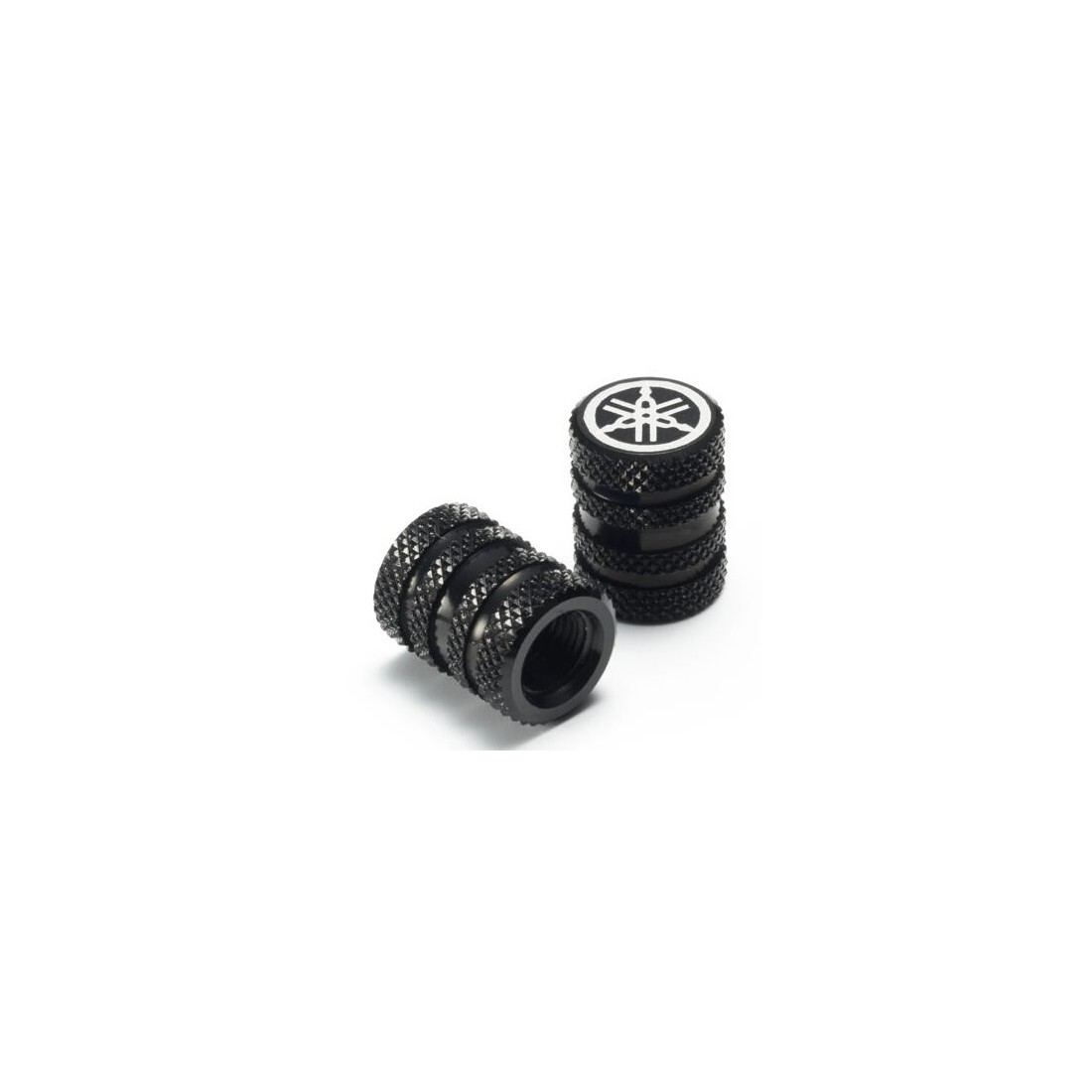 Tapones de Válvula Yamaha Patrón Moleteado Negro