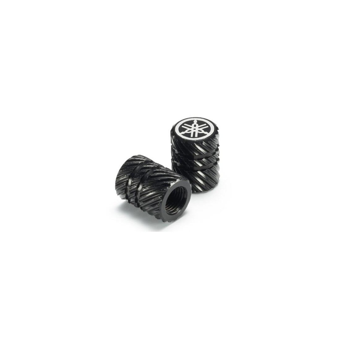 Tapones de Válvula Yamaha Patrón Helicoidal Negro