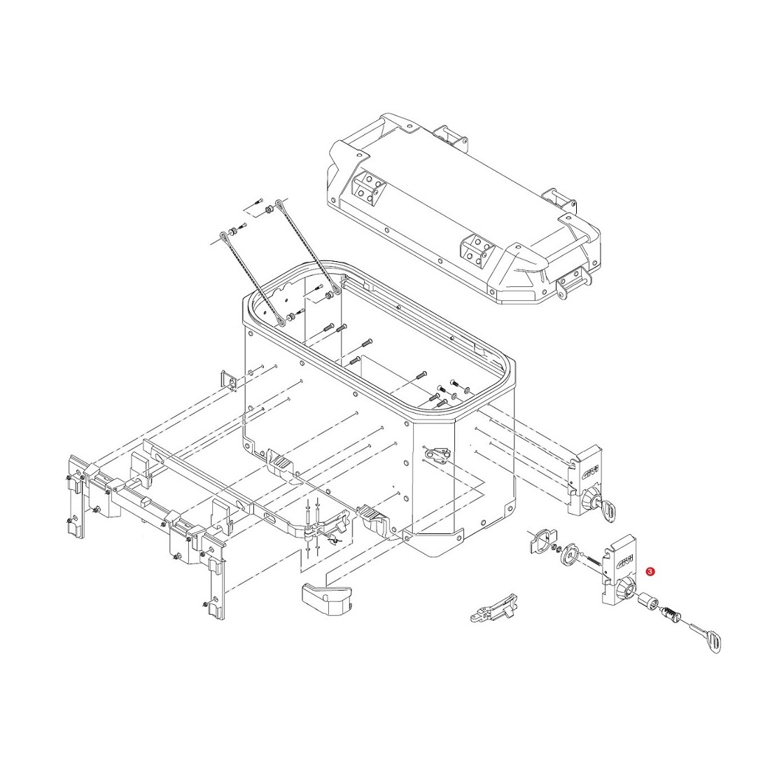 RM BLOQUE CERRADURA DX OBK37BL-AL-OBK48A