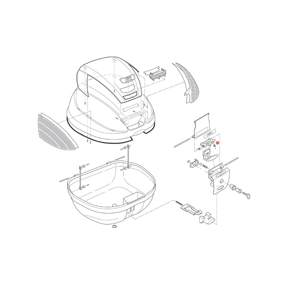 RM TAPA CIRCUITO LUZ STOP E260-E30-E300-