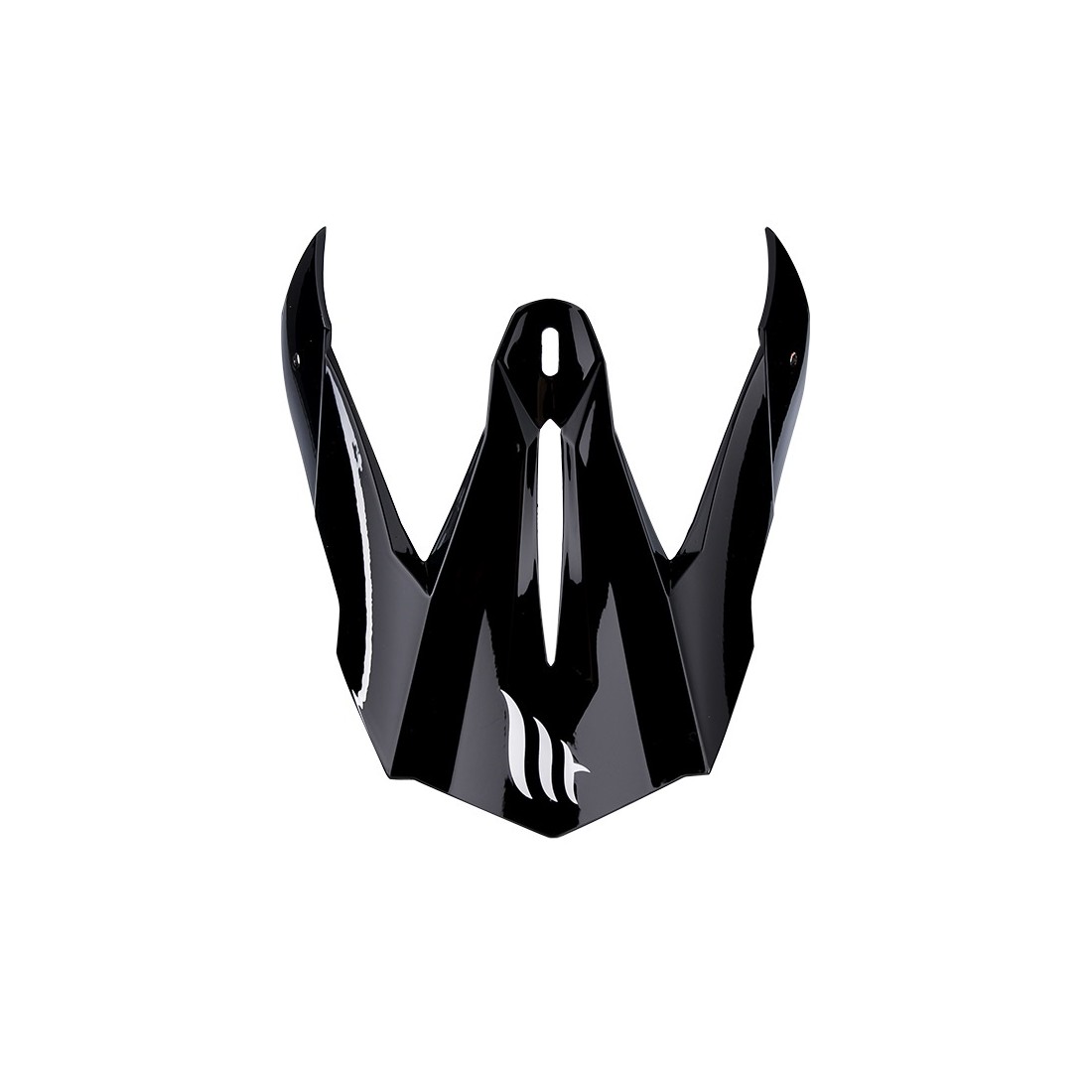 Visera MX802 Falcon Solid A1 Negro Brillo