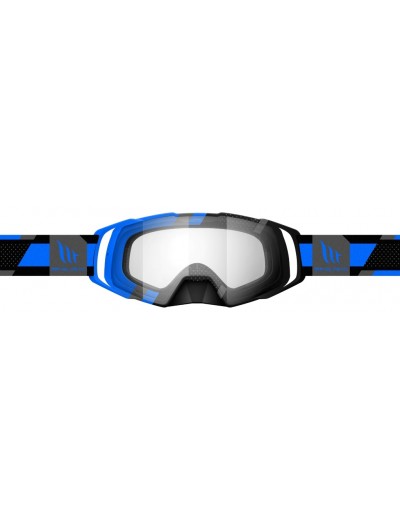 GAFA MX EVO STRIPES NEGRO/AZUL