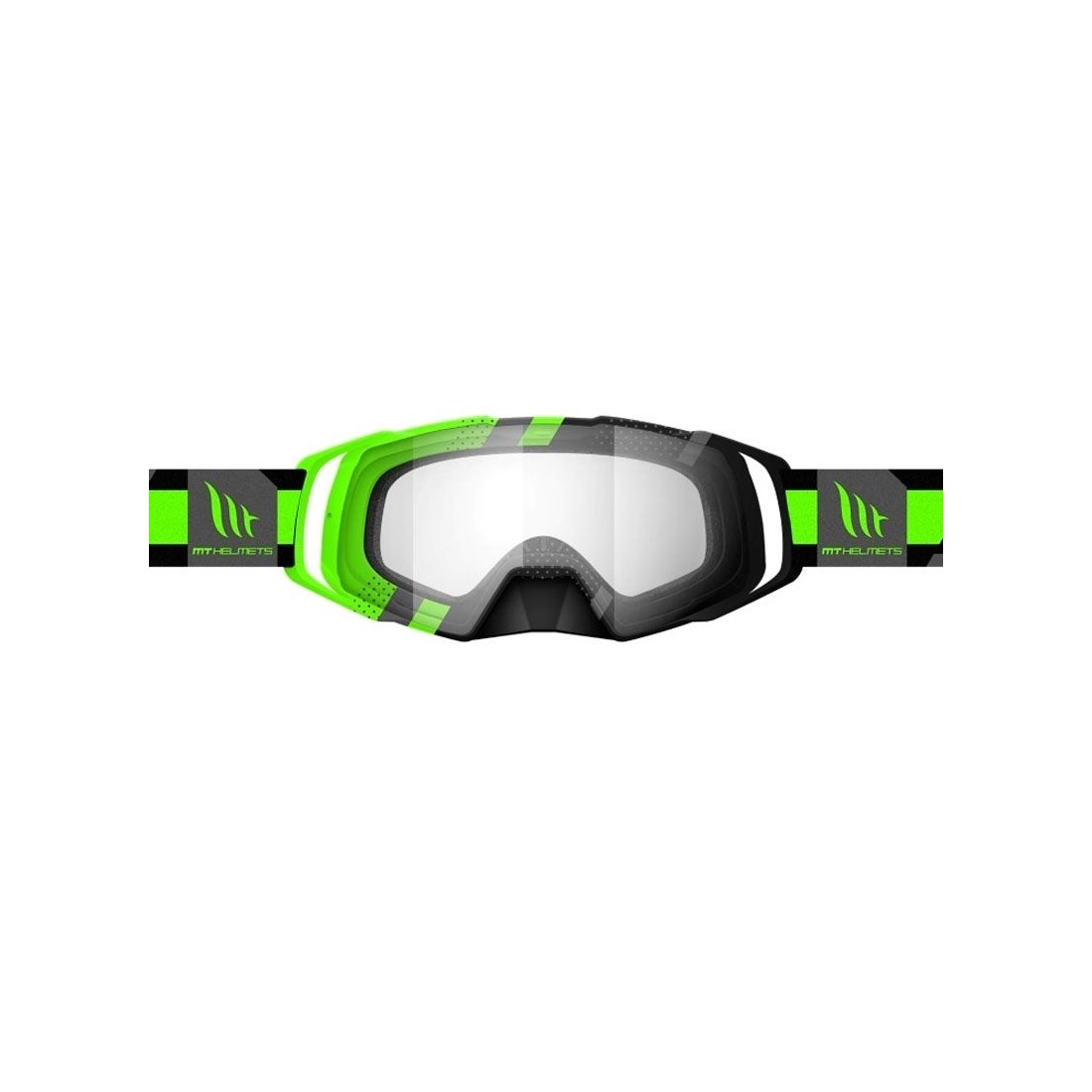 GAFA MX EVO STRIPES NEGRO/VERDE FLUOR