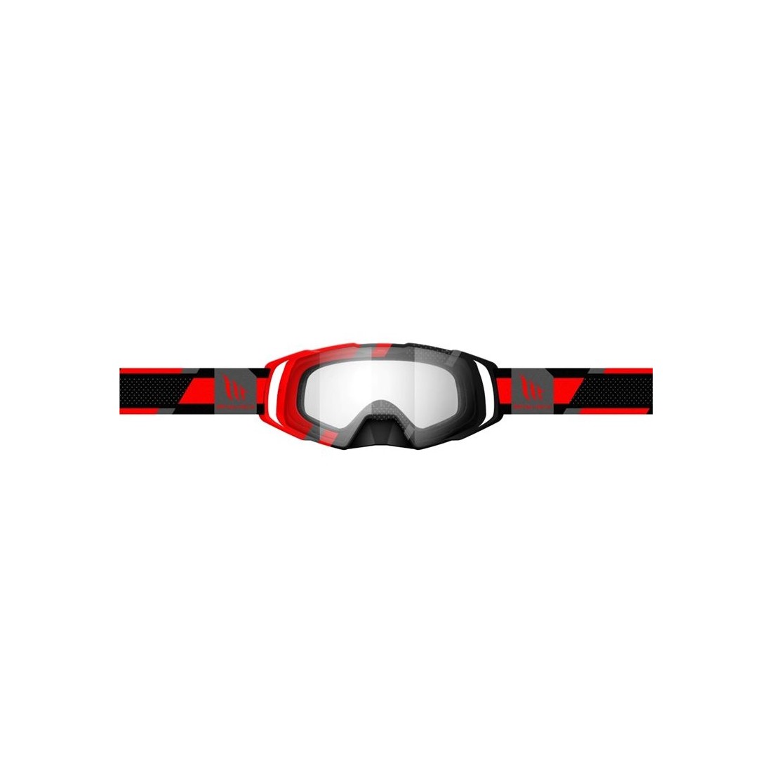 GAFA MX EVO STRIPES NEGRO/ROJO