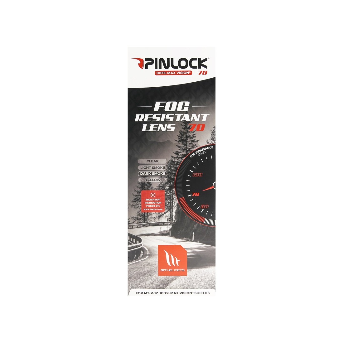 DKS 157 LAMINA PINLOCK MAX VISION PARA PANTALLA MT-V-12 NEGRA