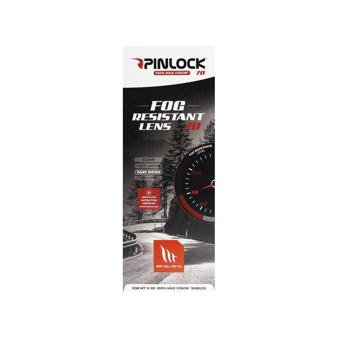 DKS 155 LAMINA PINLOCK MAX VISION PARA PANTALLA MT-V-09 OSCURA