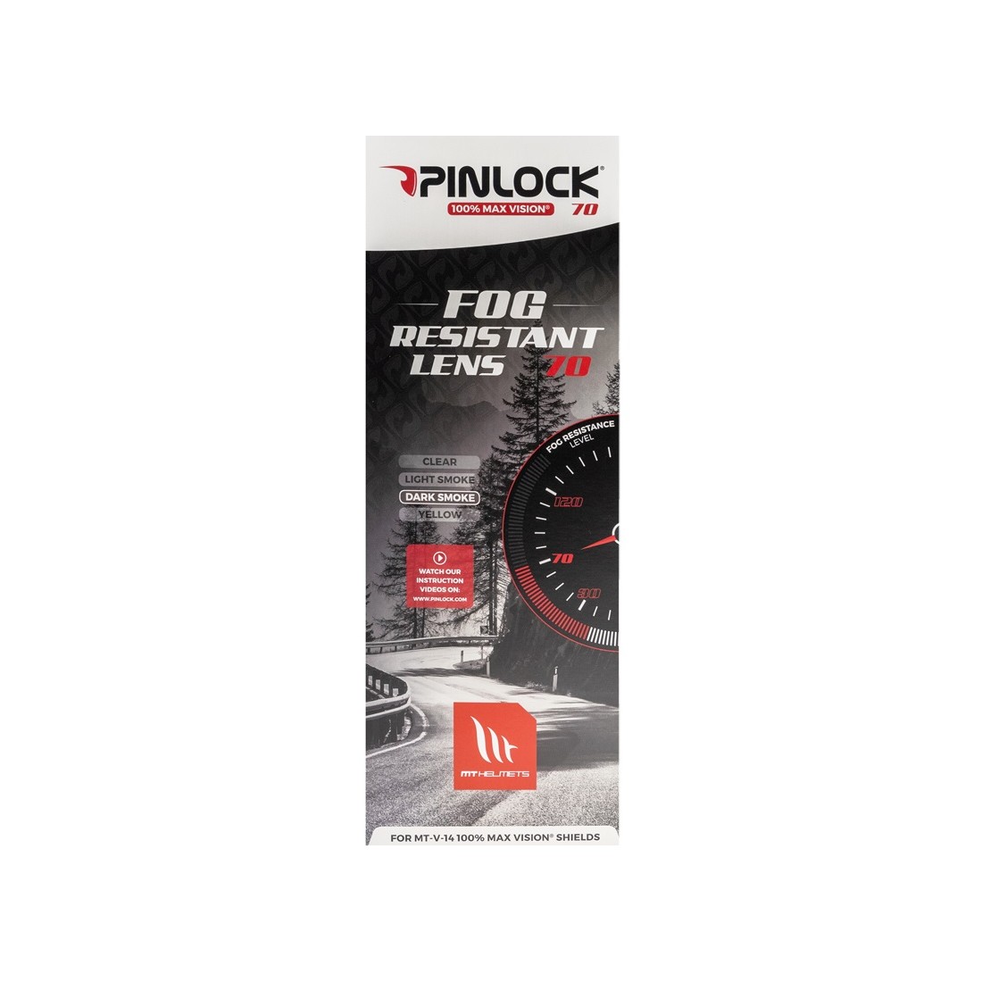 DKS 209 LAMINA PINLOCK MAX VISION PARA PANTALLA MT-V-14 NEGRA