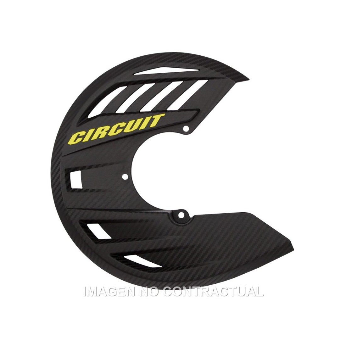 Protector Disco Circuit Carbon-Amarillo