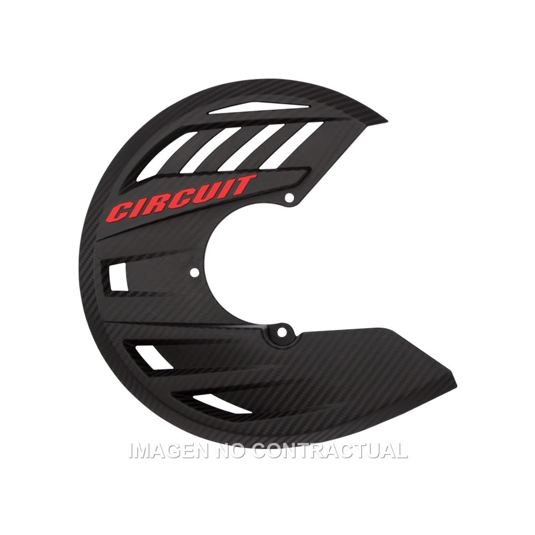 Protector Disco Circuit Carbon-Rojo