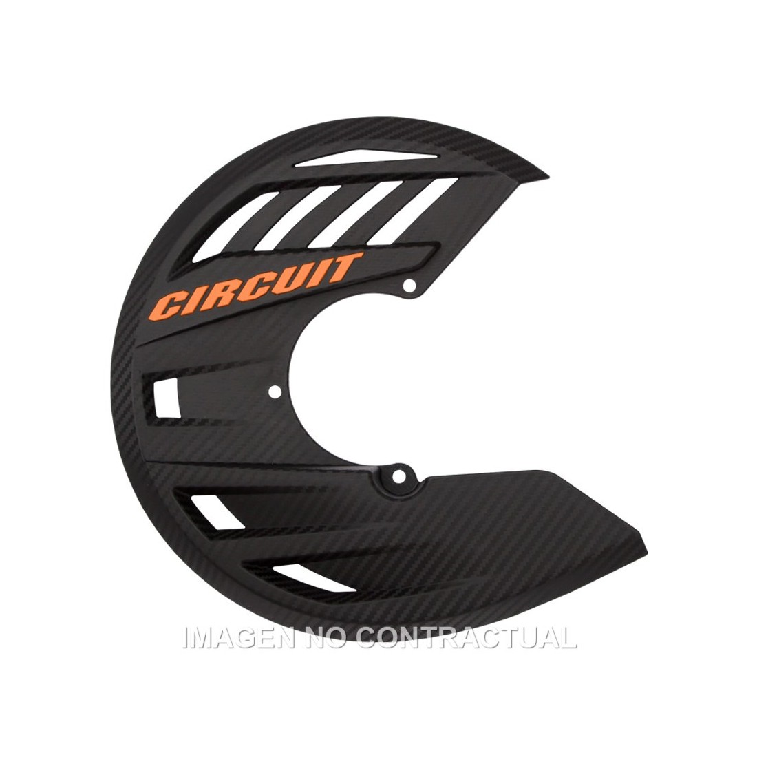 Protector Disco Circuit Carbon-Naranja