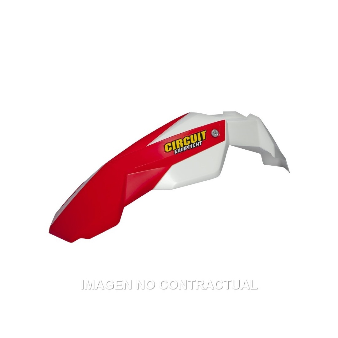 Guardabarros Delantero Circuit Stealth Blanco/Rojo